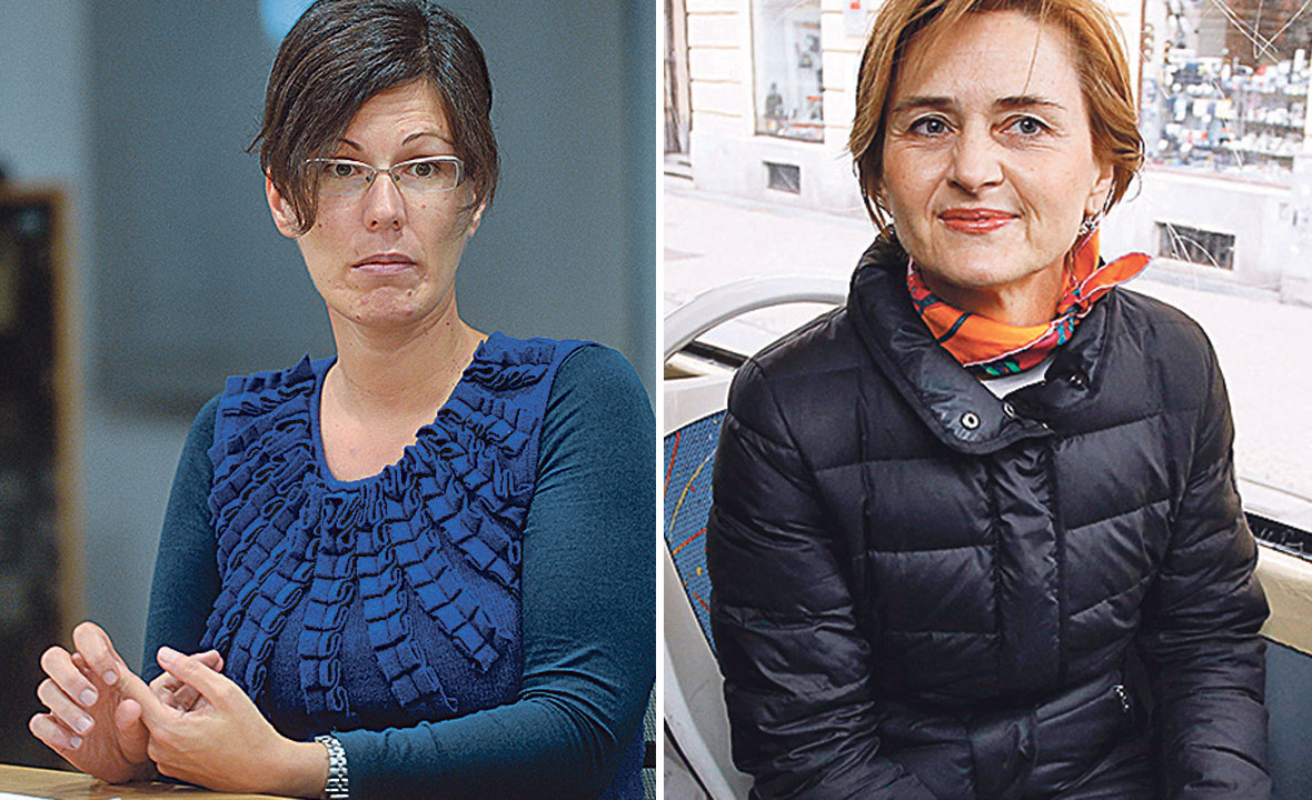 Maruška Vizek (lijevo) i Sandra Švaljek (desno)