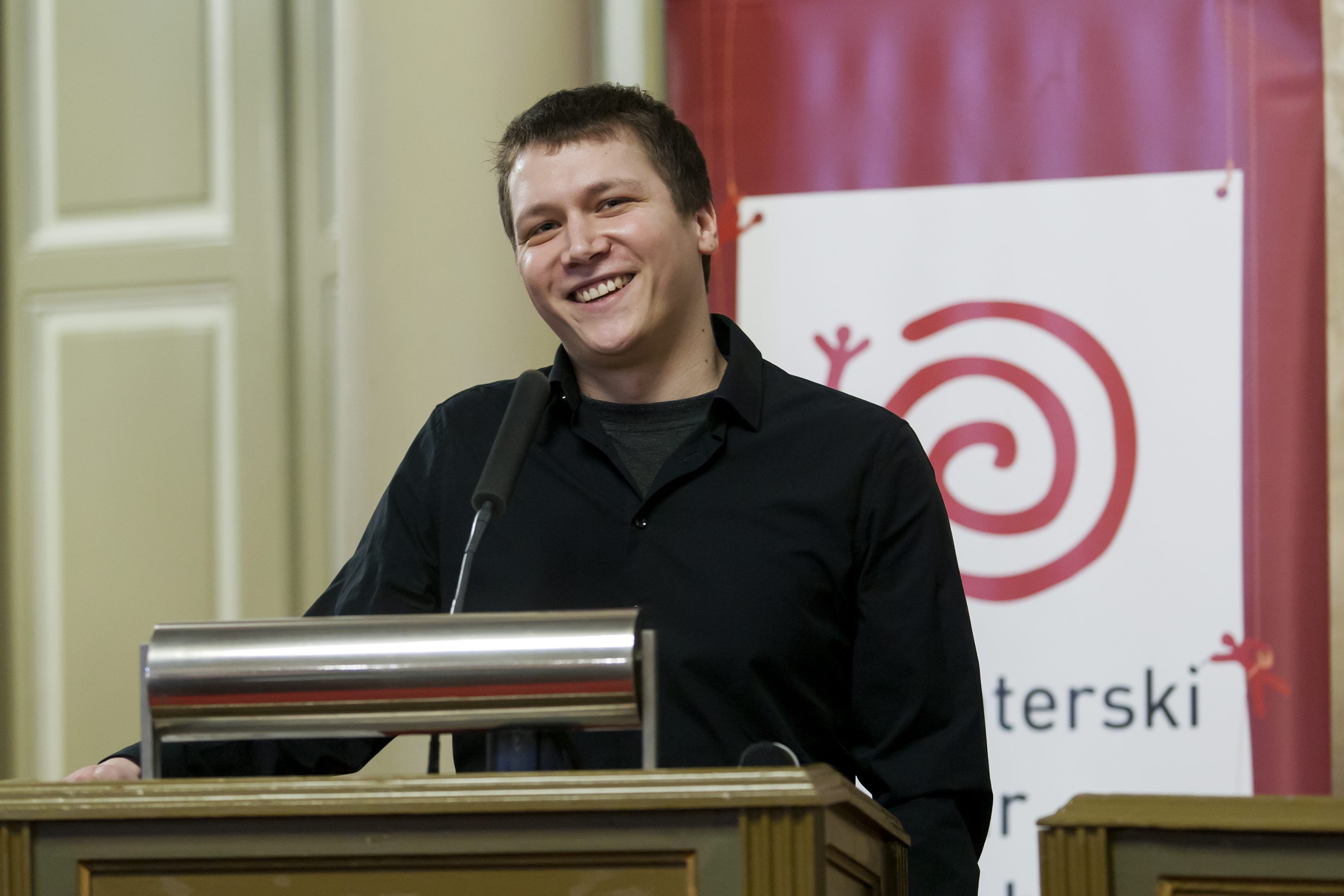 Na fotografiji: Matej Ilić Buljan - osvajač Volonterskog oskara za 2016 godinu.