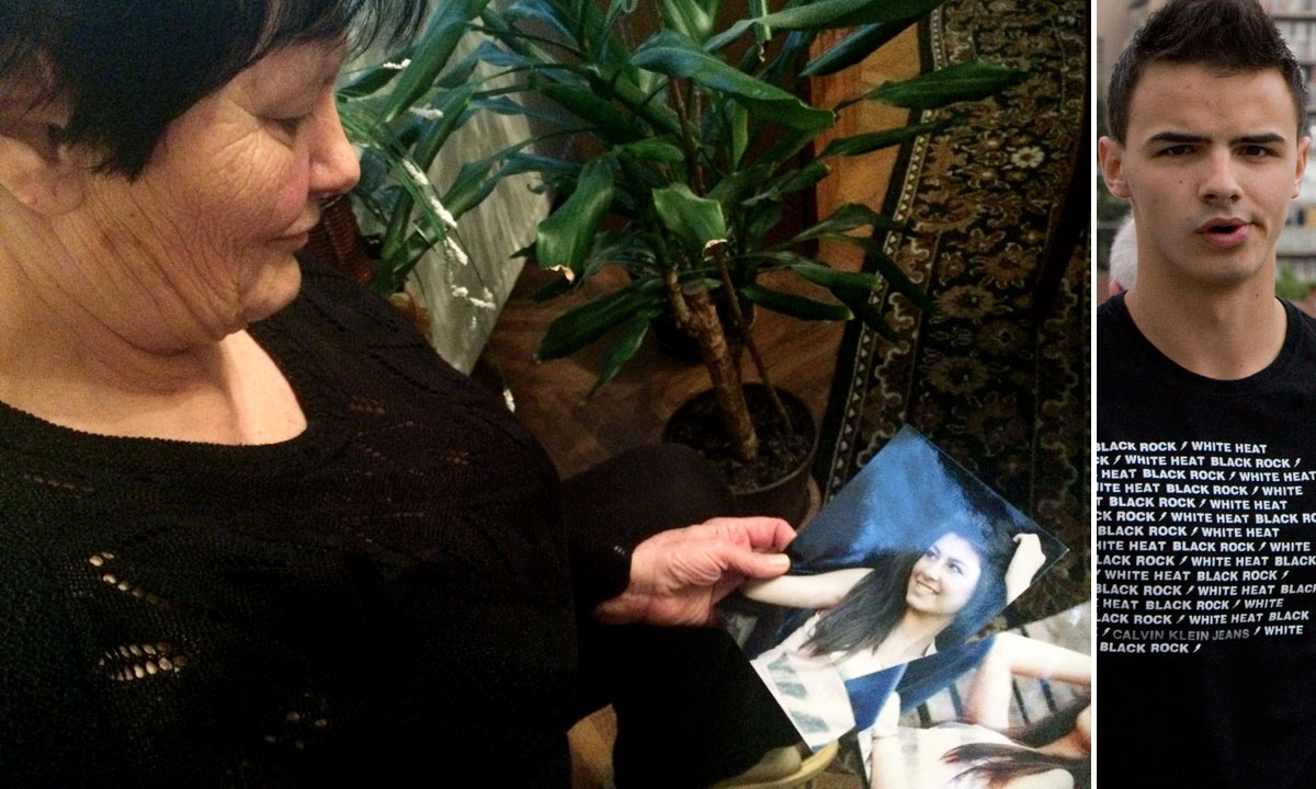 Lijevo: Baka ubijene Kristine, desno: David Komšić