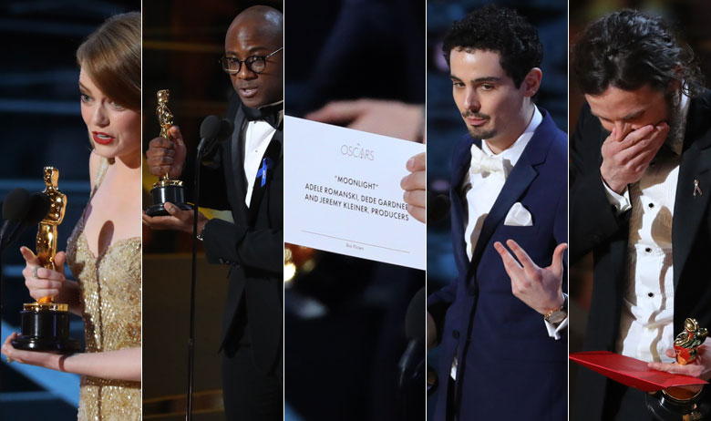 Emma Stone, Barry Jenkins, Damien Chazelle, Casey Affleck