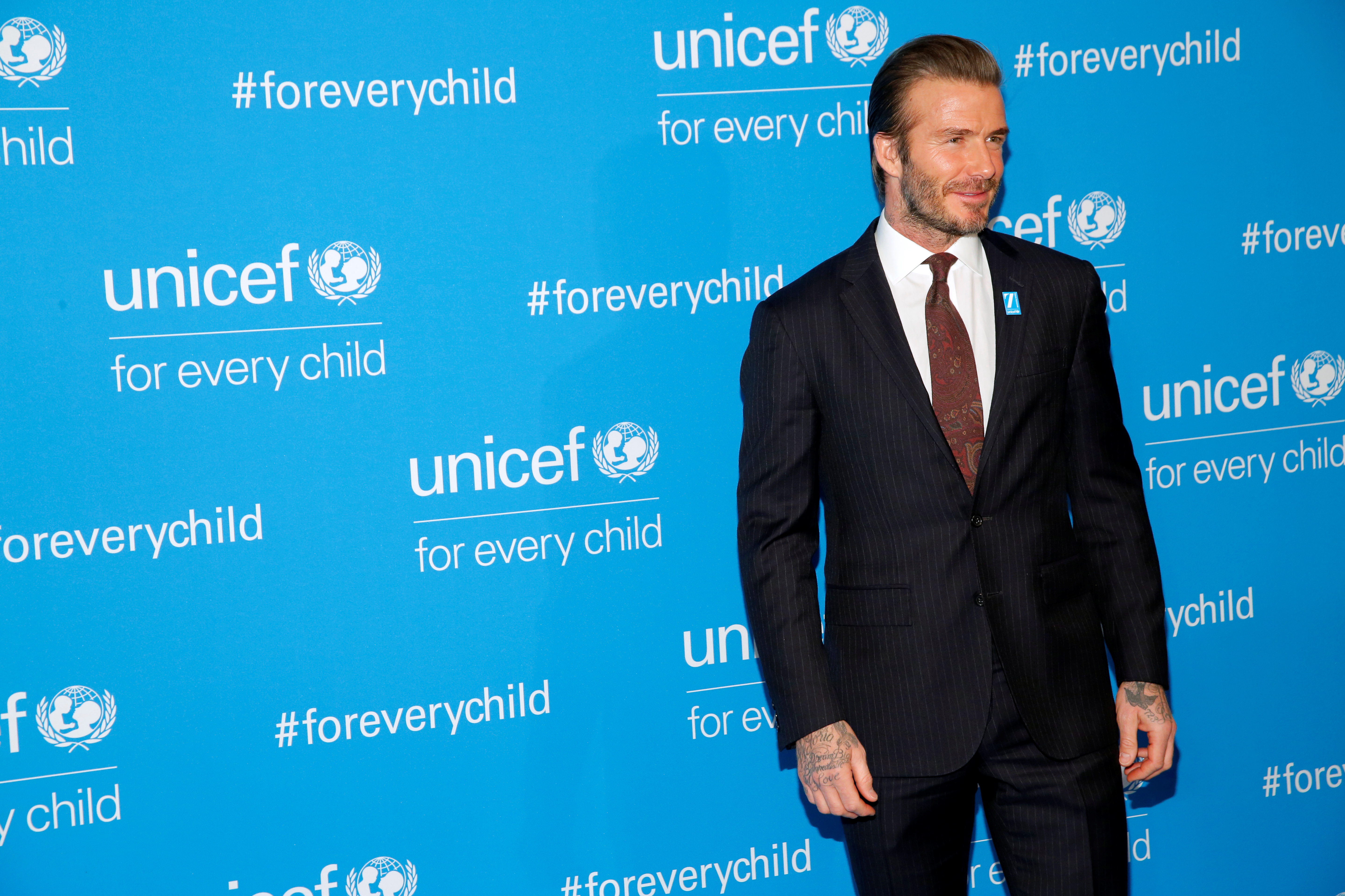 David Beckham na proslavi 70. rođendana UNICEF-a