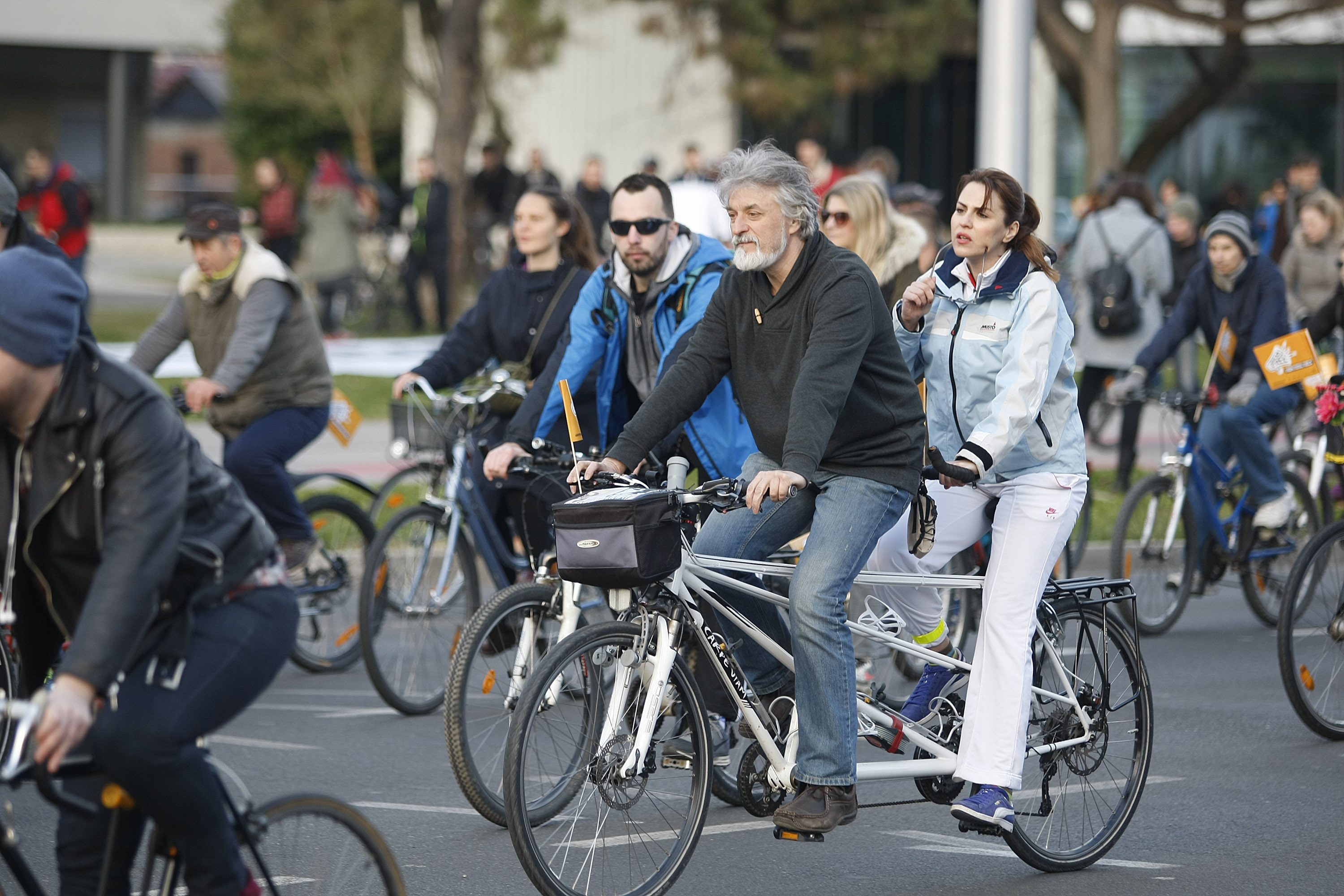 Biciklisti vožnja prosvjed