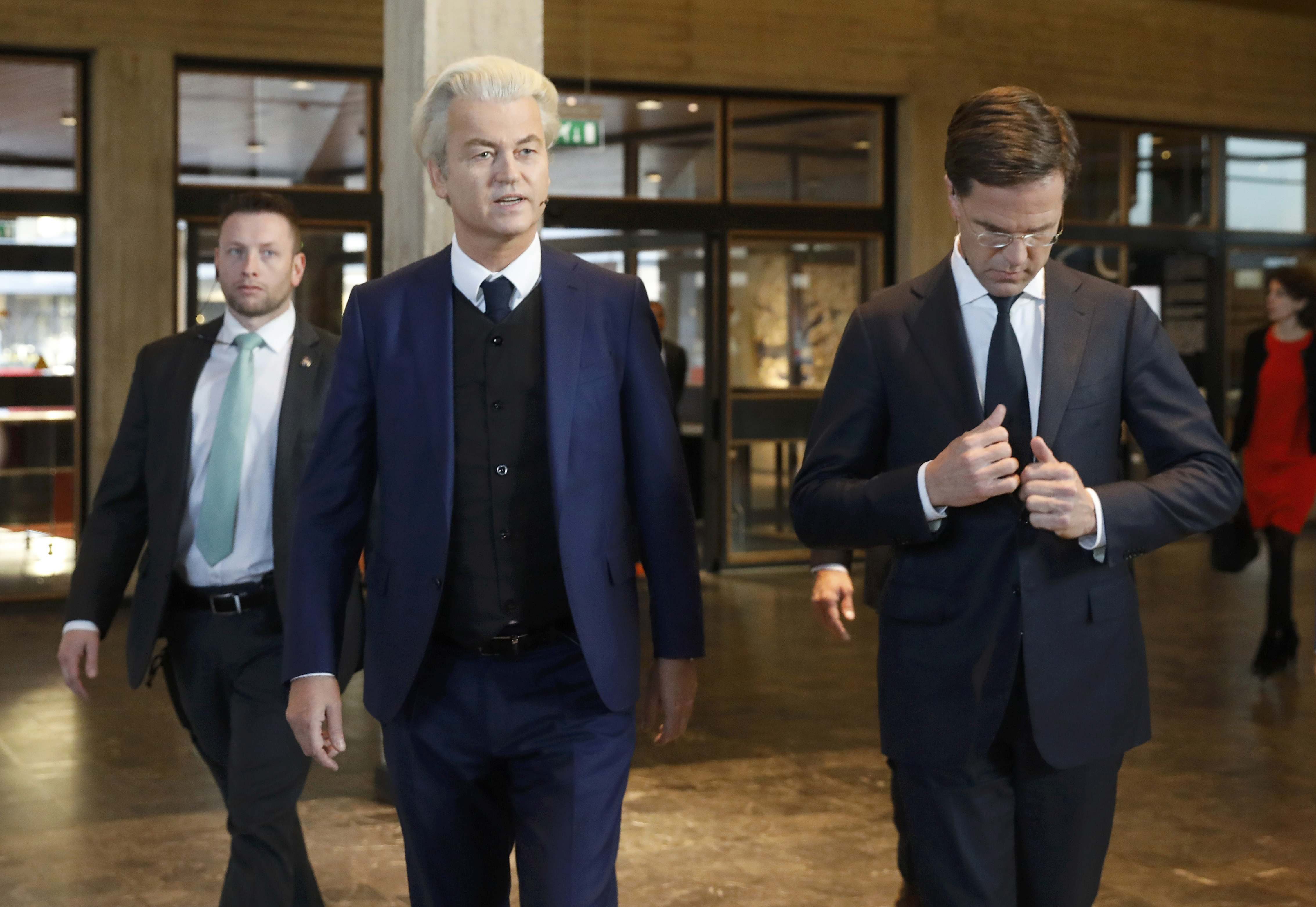 Geert Wilders (lijevo) i Mark Rutte (desno)
