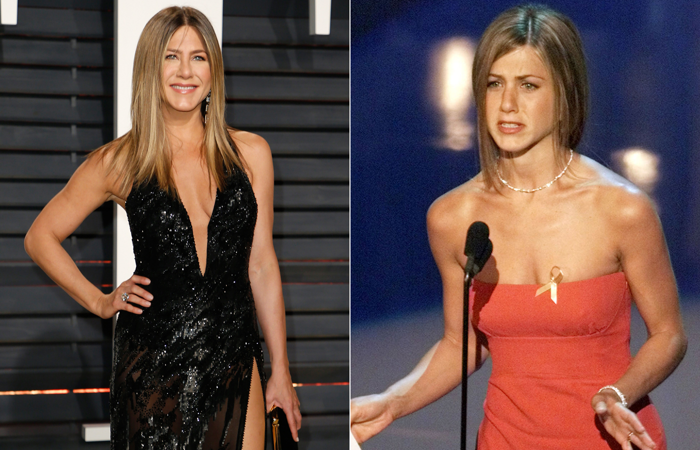 Jennifer Aniston 2017. i 2000.