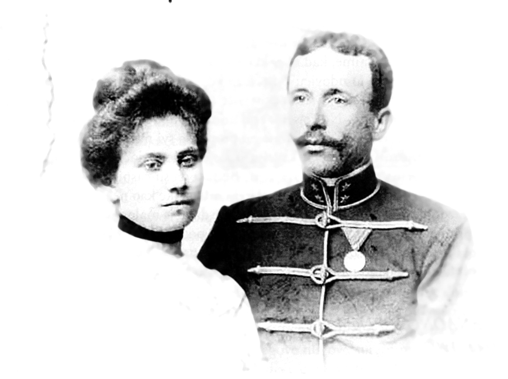 Vjenčana fotografija  Vilme i Mihovila Vukelića, 22. lipnja 1902.  1935.