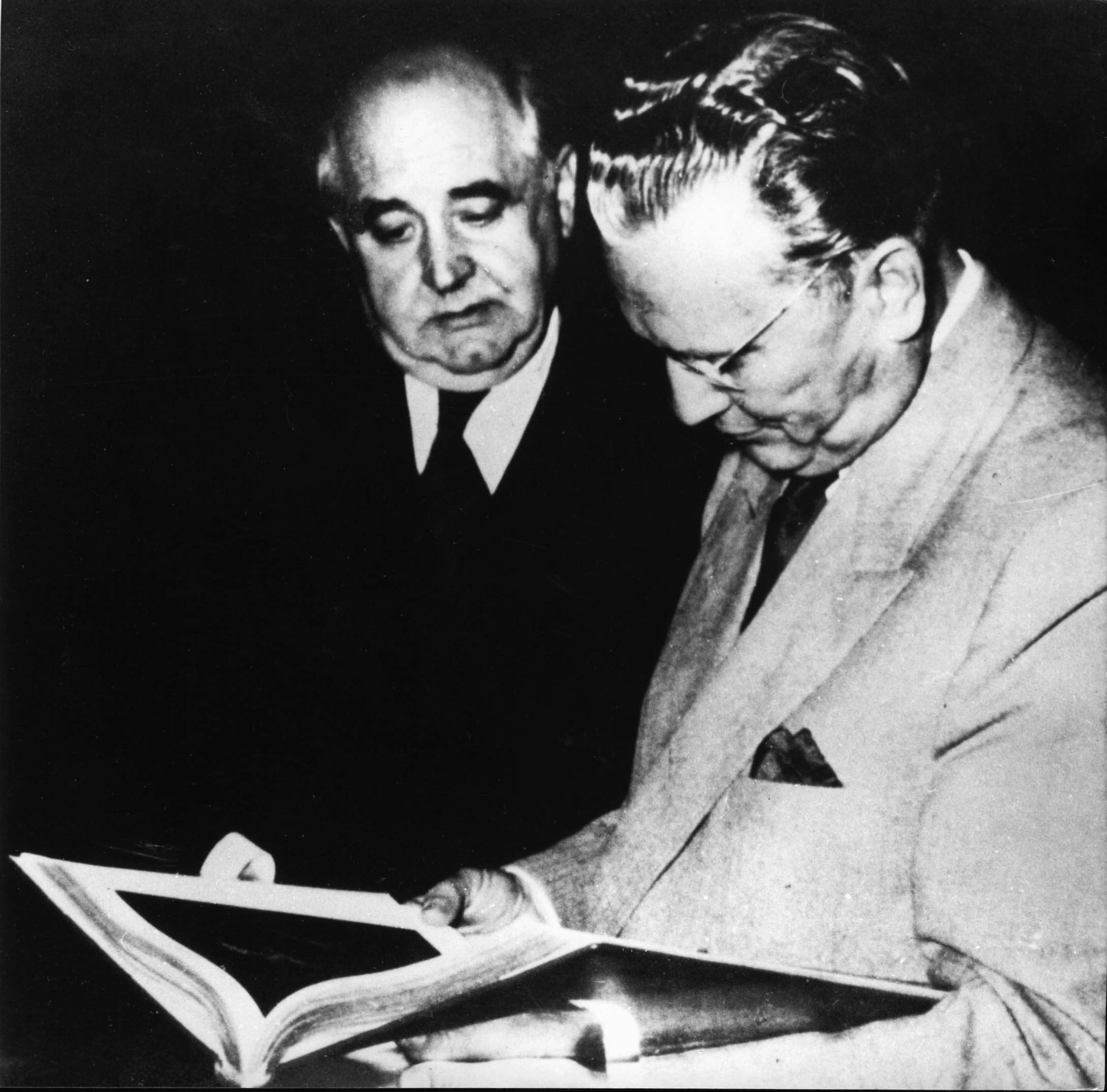 Miroslav Krleža i Josip Broz Tito