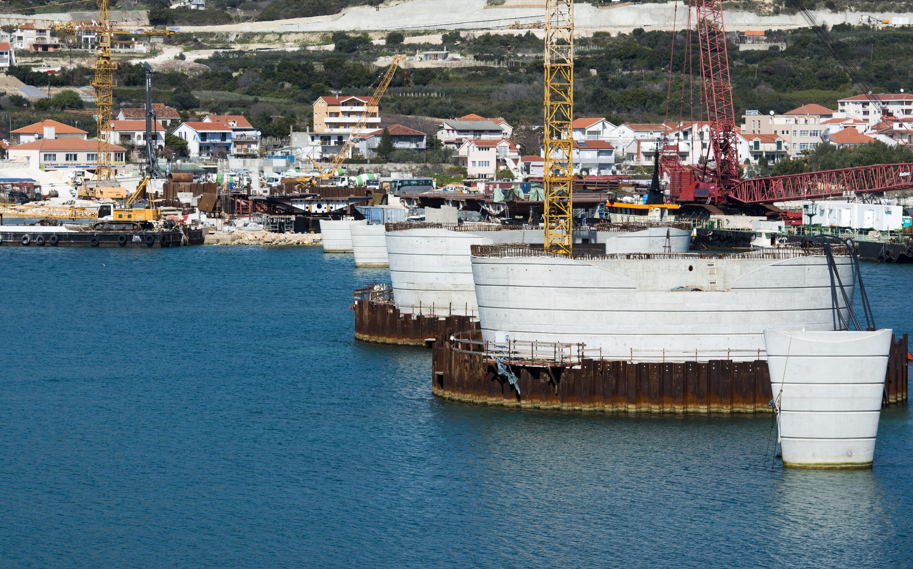 Gradilište mosta kopno-Čiovo