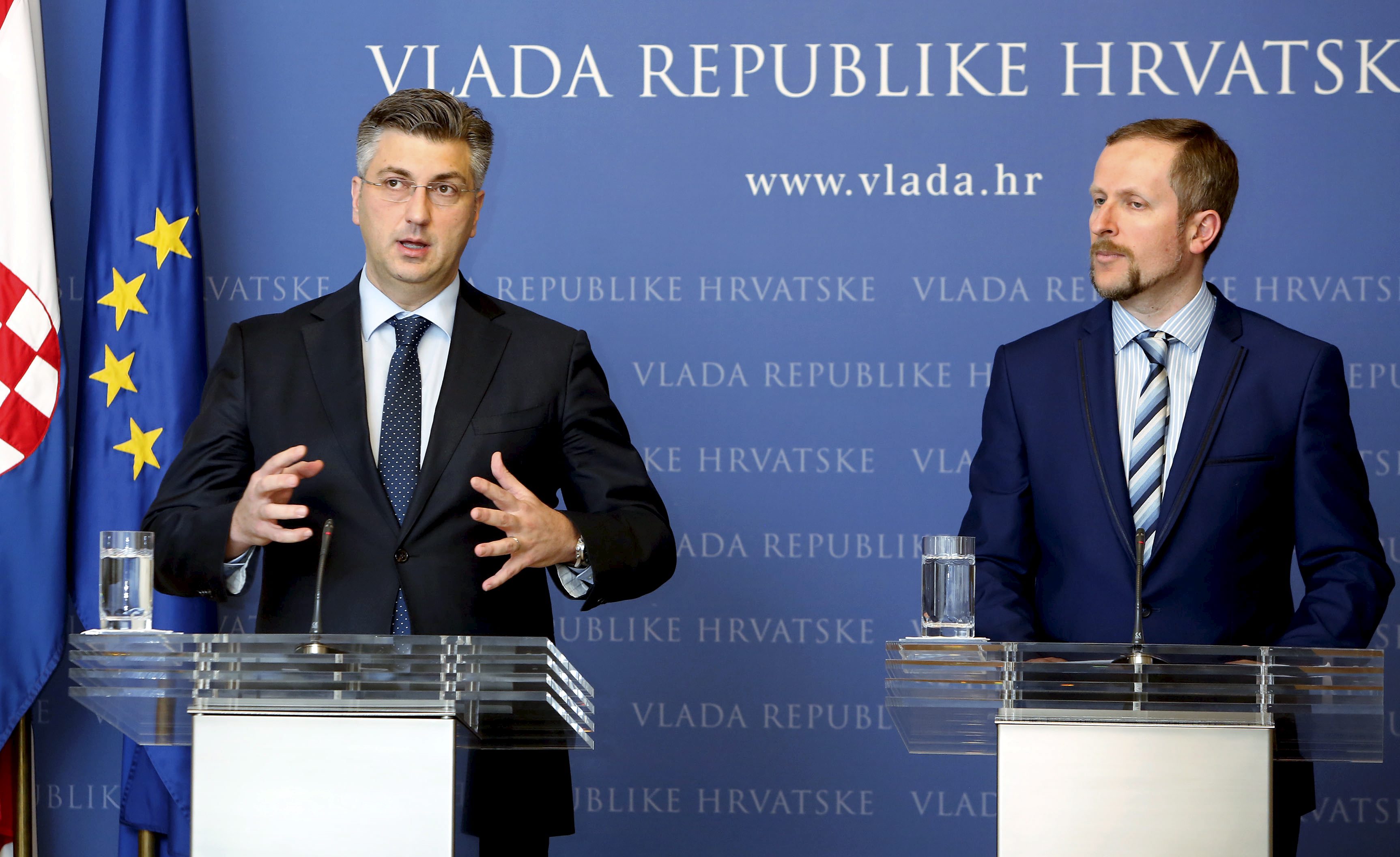 Premijer Andrej Plenković i ministar pravosuđa Ante Šprlje