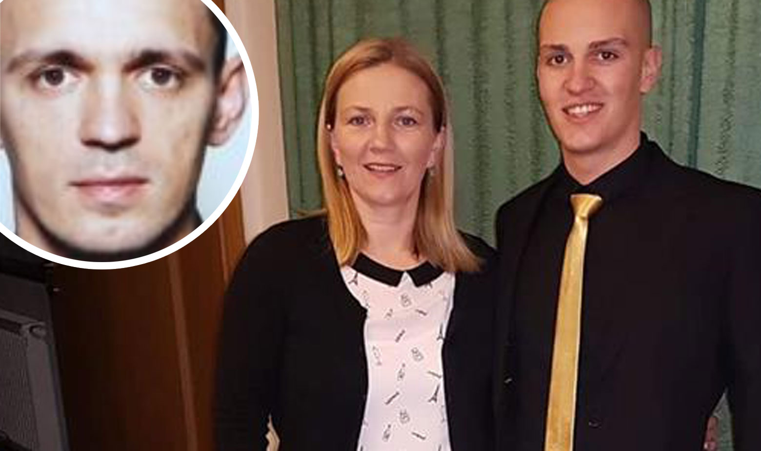 Otac Marin Šunjerga (u krugu), majka Silvana i sin Tin