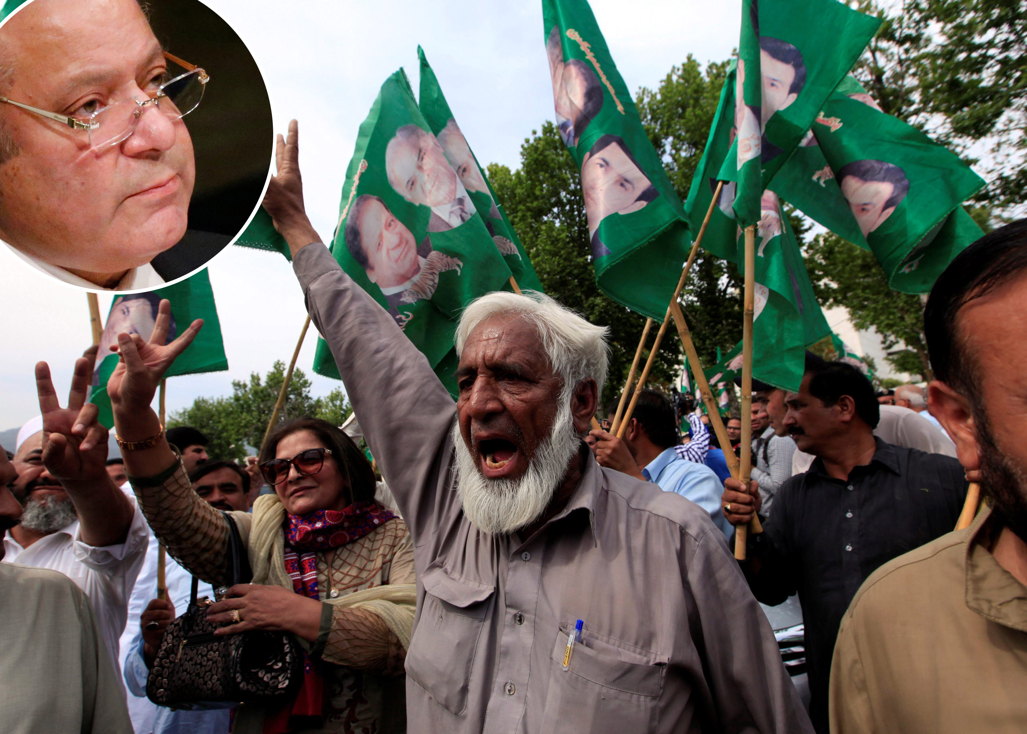 Premijer Navaz Šarif (u krugu)