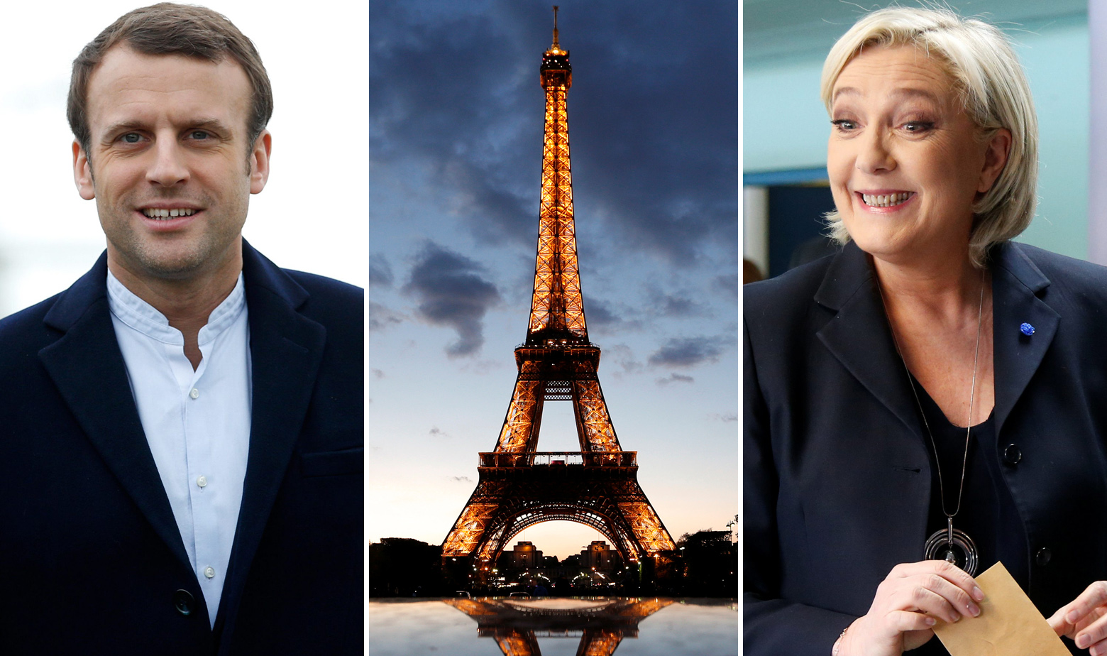 Emmnaule Macron i Marine Le Pen