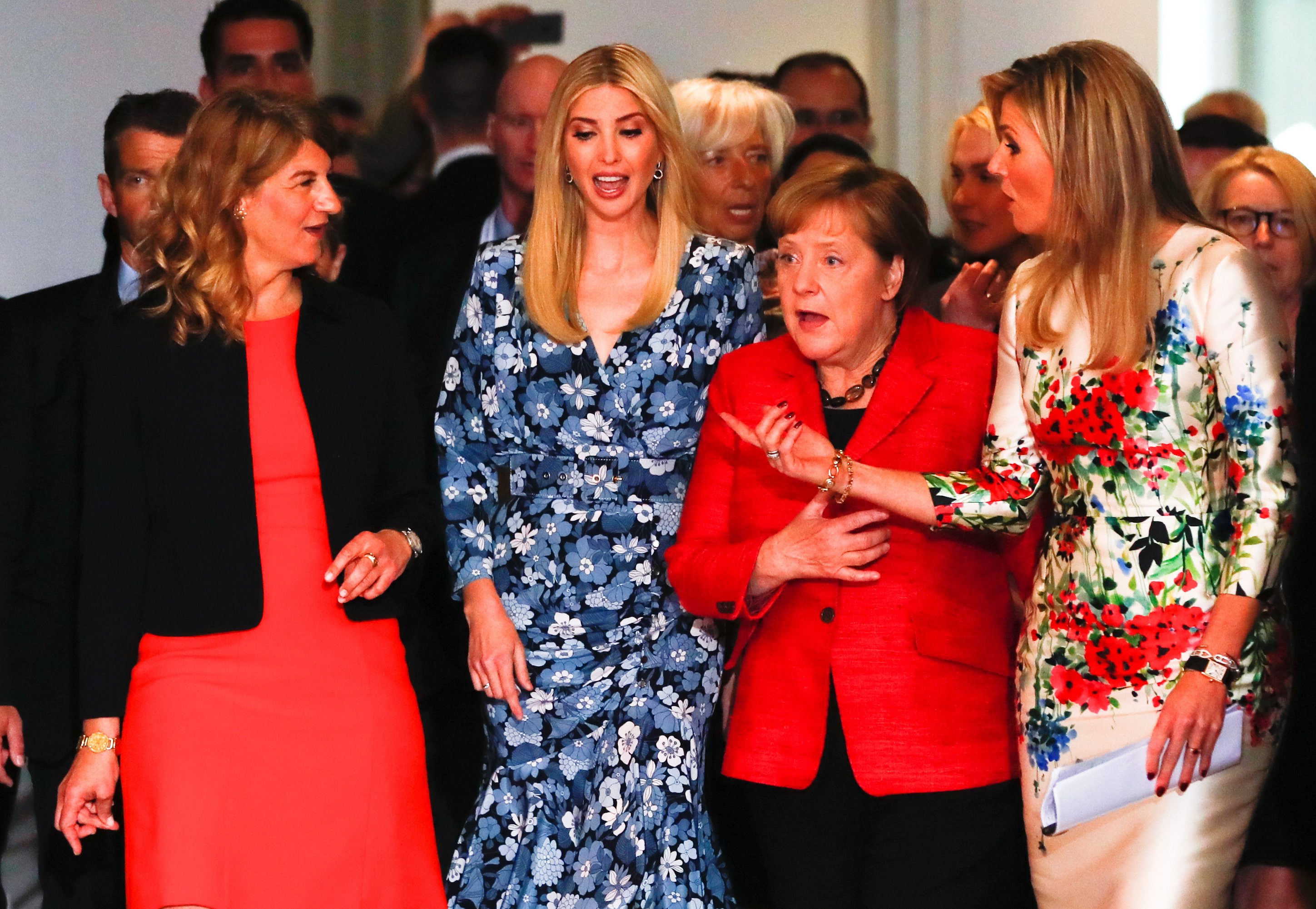 Ivanka Trump, Angela Merkel i nizozemska kraljica Maxima