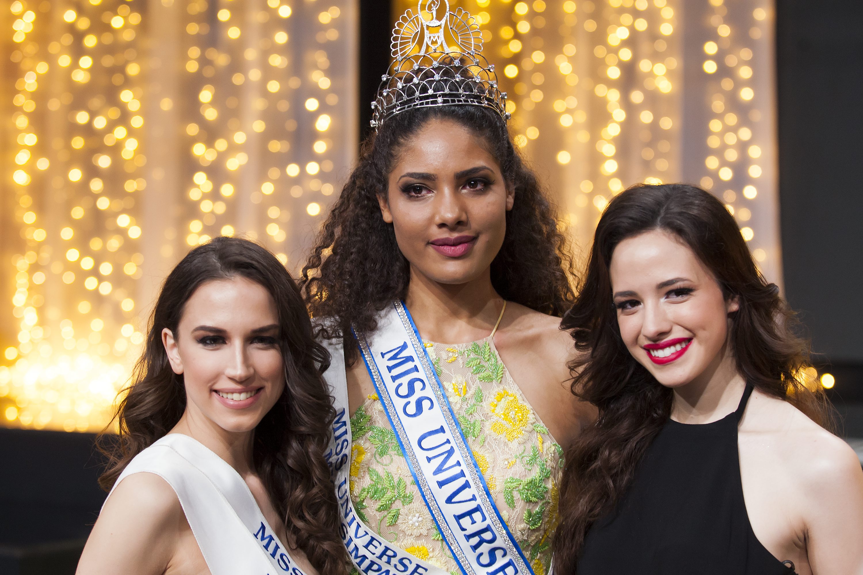 Na fotografiji: Marijana Josipović - druga pratilja i miss fotogeničnosti, Shanaelle Petty - miss Universe i miss simpatičnosti, Elena Jung - prva pratilja .