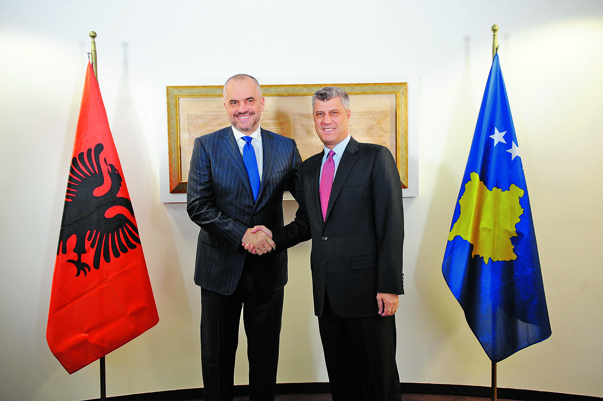 Albanski premijer Edi Rama i predsjednik Kosova Hashim Thaci