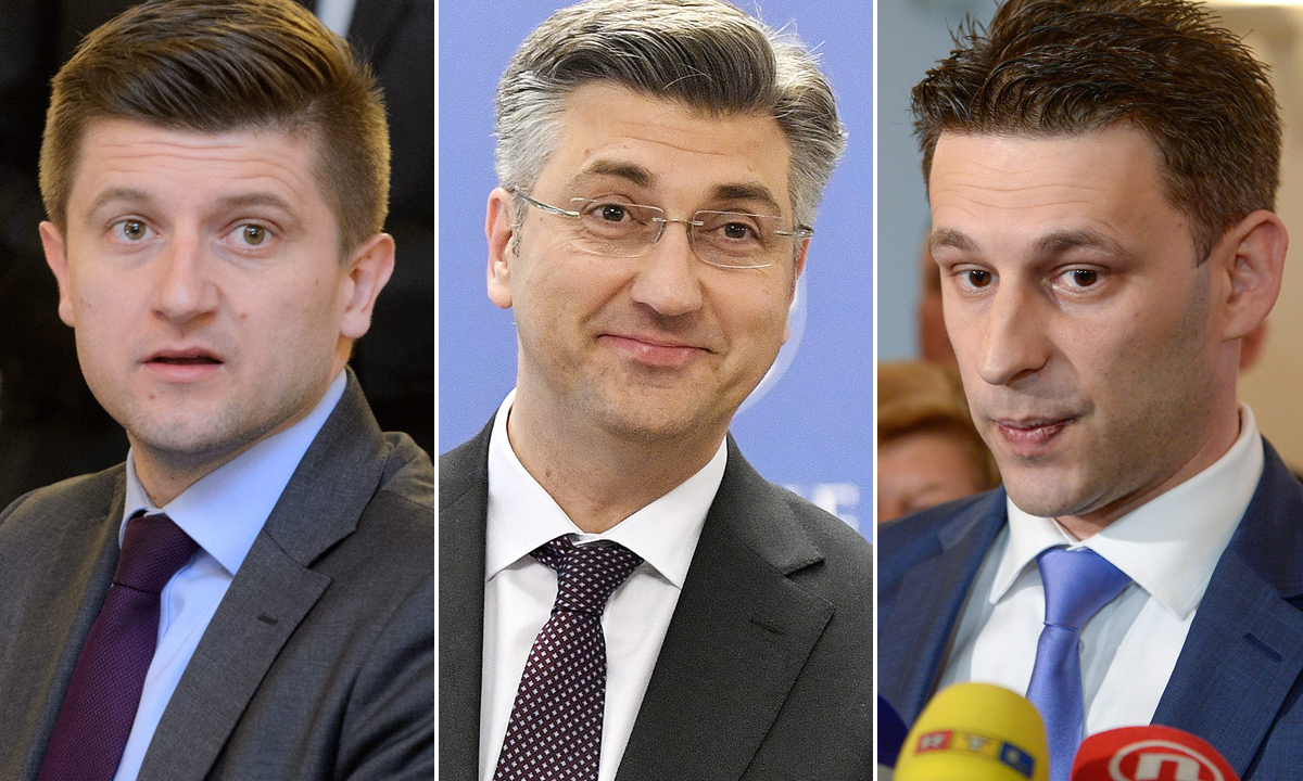 Zdravko Marić, Andrej Plenković i Božo Petrov