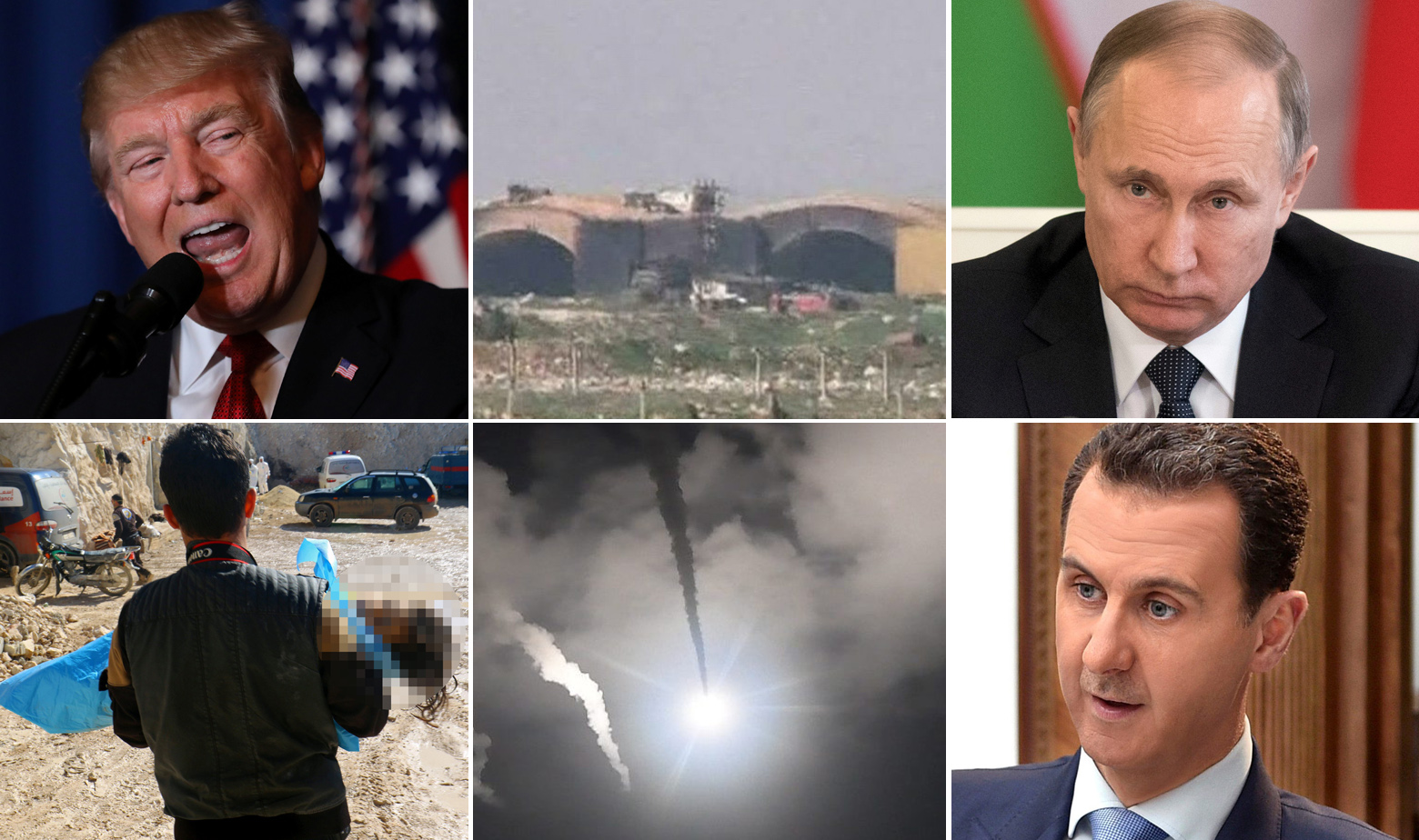 Sirija Trump, Putin, Asad, napad