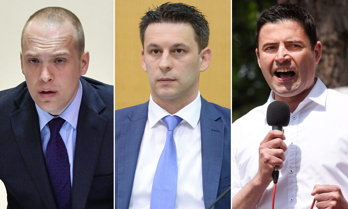 Tomislav Saucha, Božo Petrov i Davor Bernardić