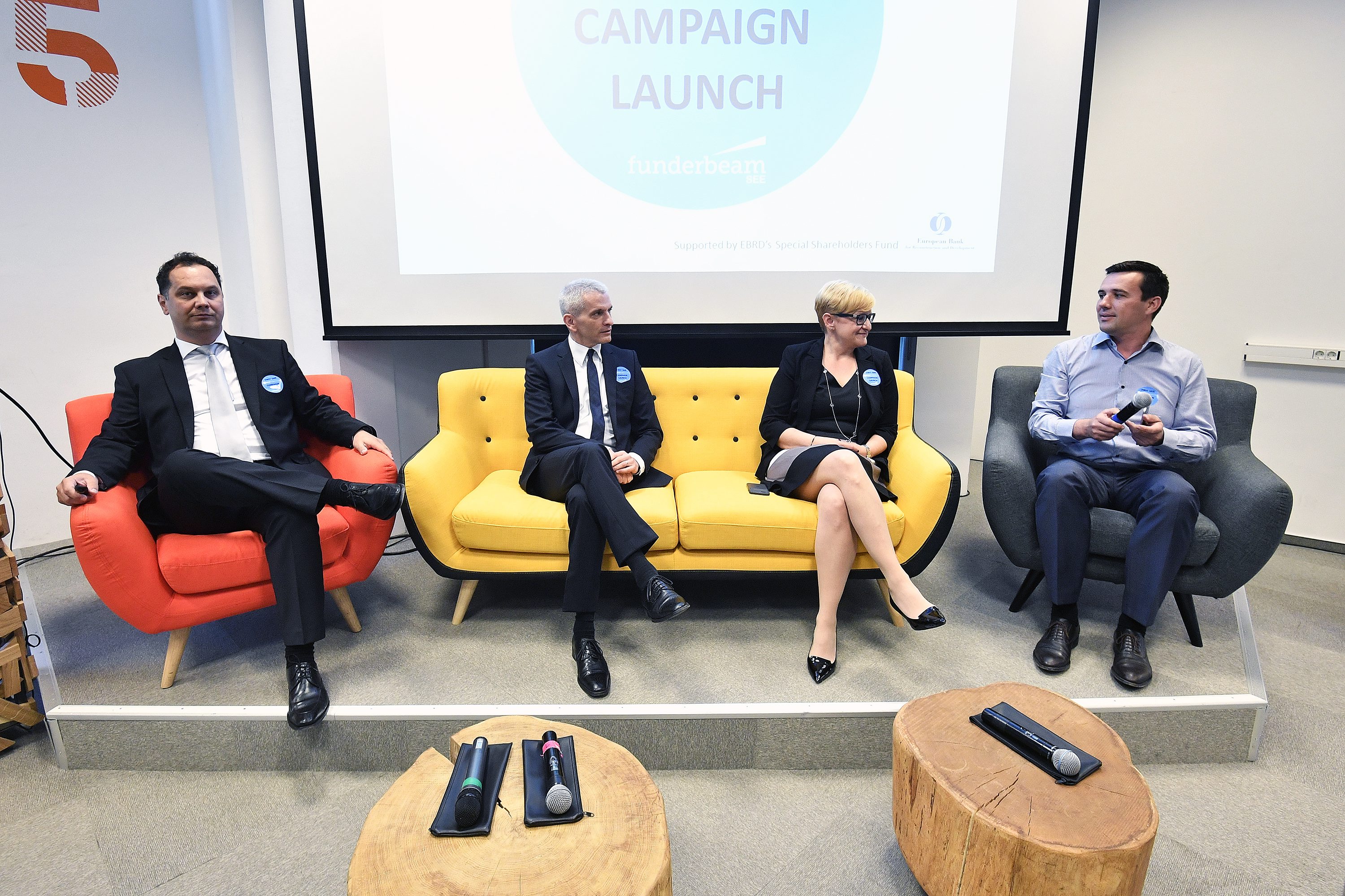 Glavni partner u tvrtki Sense Consulting Vedran Antoljak, direktor tvrtke ICF Ratko Bajakić, predsjednica uprave Zagrebačke burze Ivana Gažić i savjetnik u Funderbeamu SEE Damir Bičanić