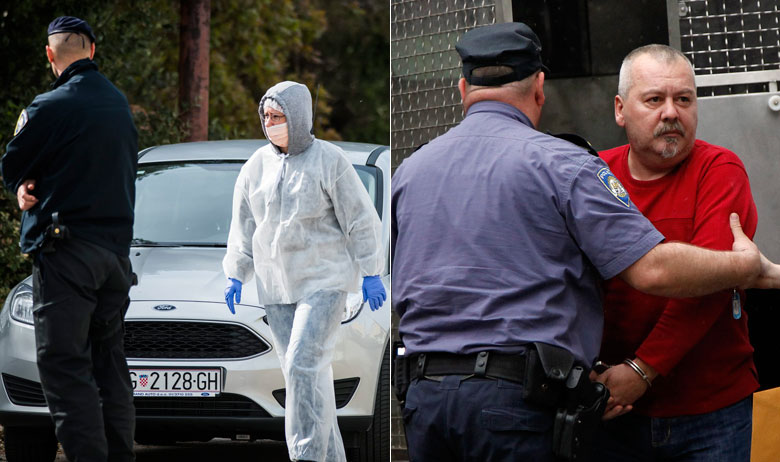 Policijski očevid ubojstva supružnika Keranović, uhićenje Vladimira Gordoša