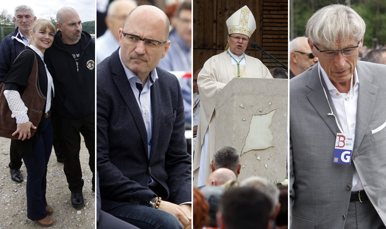 Bruna Esih, Milijan Brkić, nadbiskup Đuro Hranić, Tomislav Horvatinčić