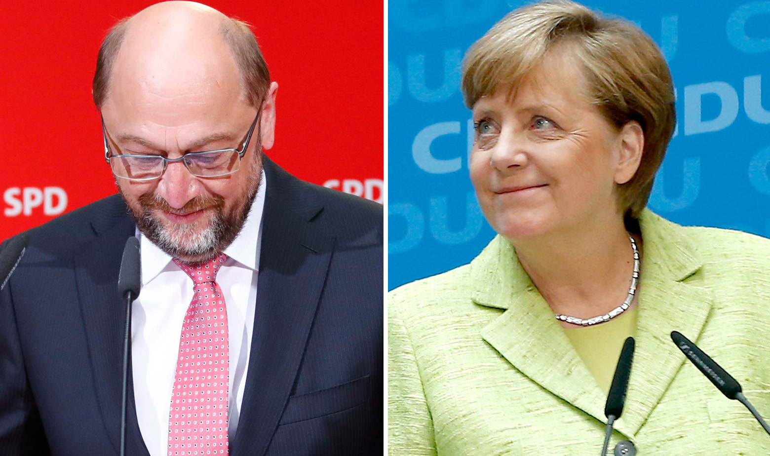 Schulz i Merkel