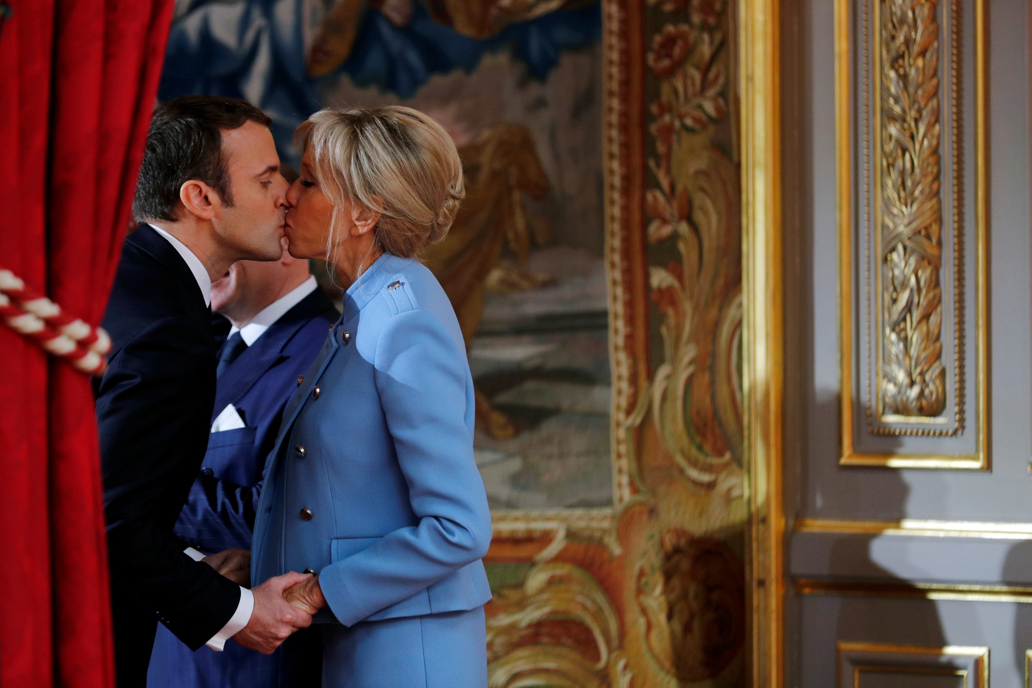 Emmanuel Macron i Brigitte Trogneux