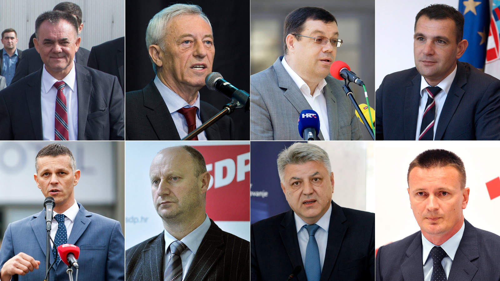 Alojz Tomašević, Stjepan Kožić, Damir Bajs, Matija Posavec (gore); Valter Flego, Željko Kolar, Zlatko Komadina i Danijel Marušić