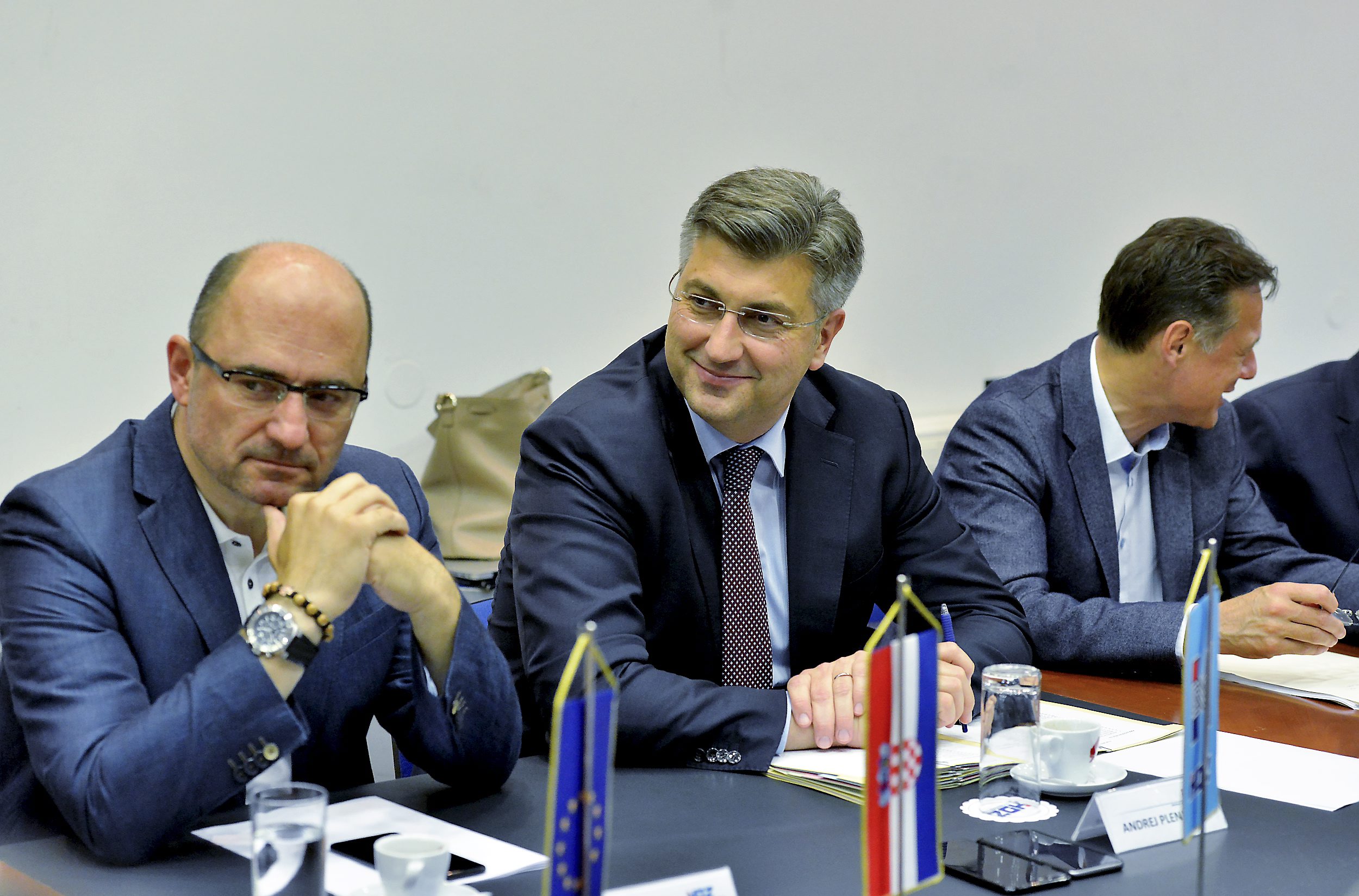 Milijan Brkić i Andrej Plenković