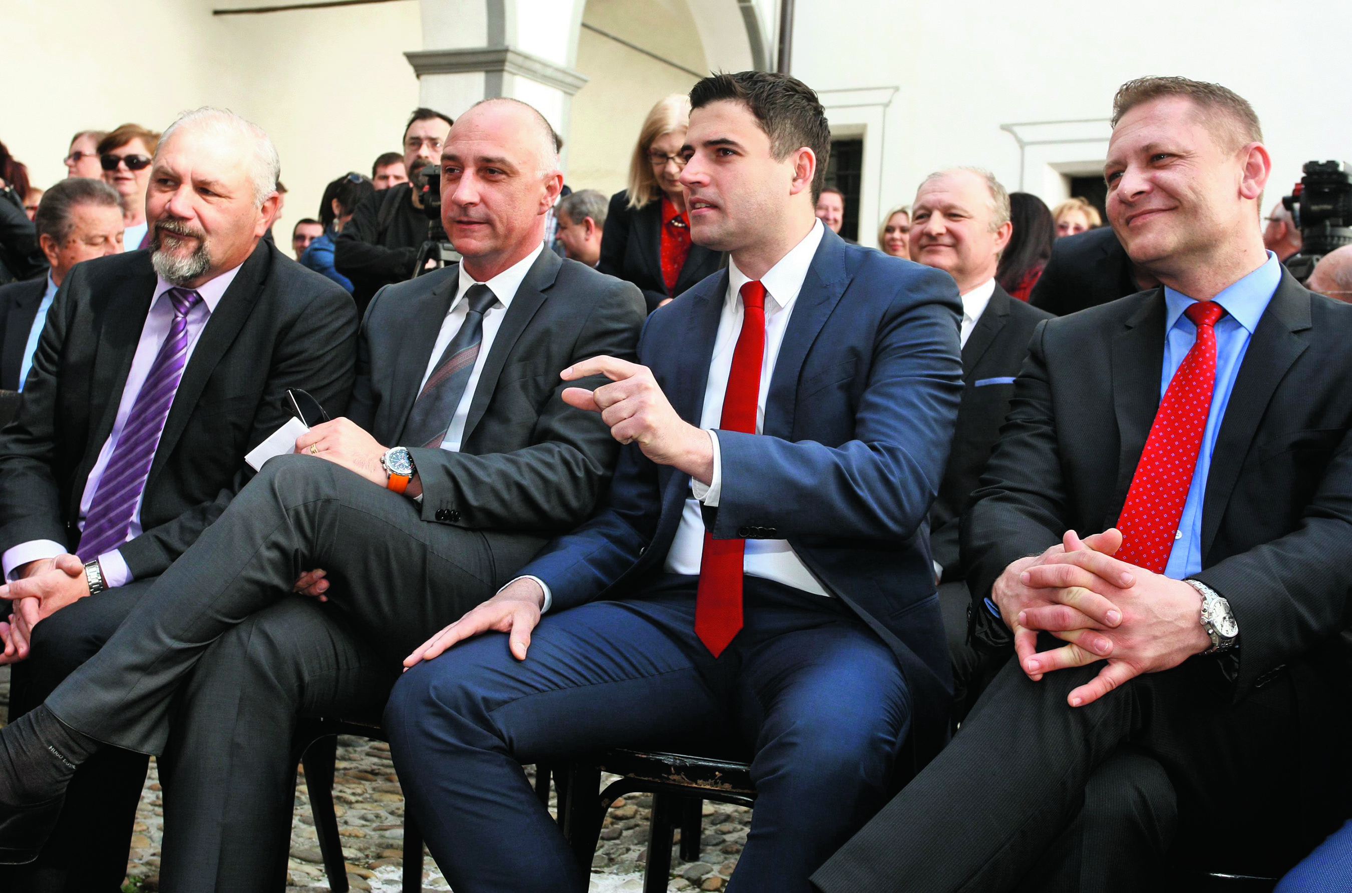 Silvano Hrelja, Ivan Vrdoljak, Davor Bernardić i Krešo Beljak