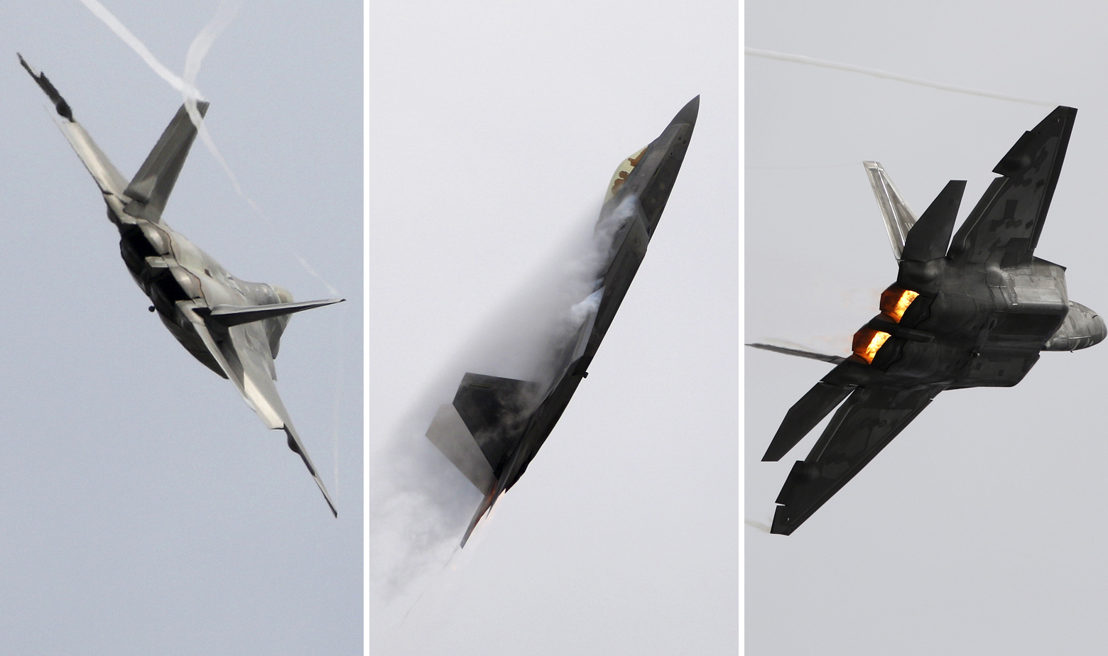 Arhivske fotografije F-22 Raptora tijekom demonstracije