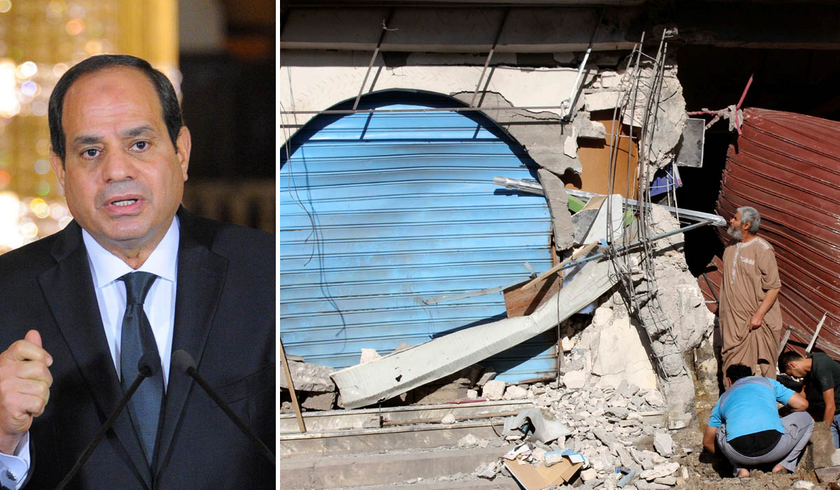 Egipatski predsjednik Abdel Fattah al-Sisi (lijevo)