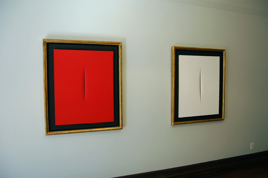 Iz serije slika 'Concetto spaziale' Lucia Fontane