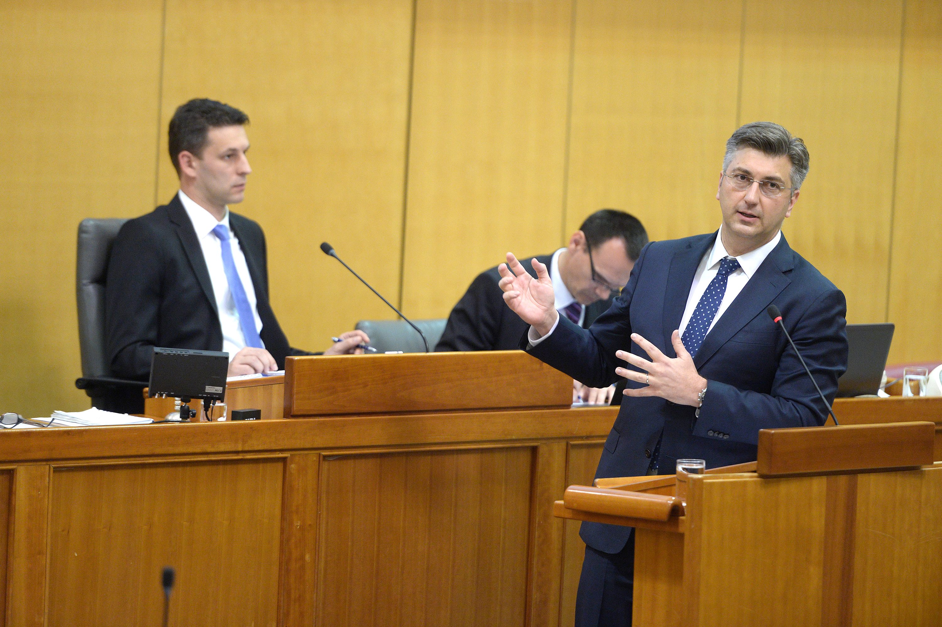 Božo Petrov i Andrej Plenković