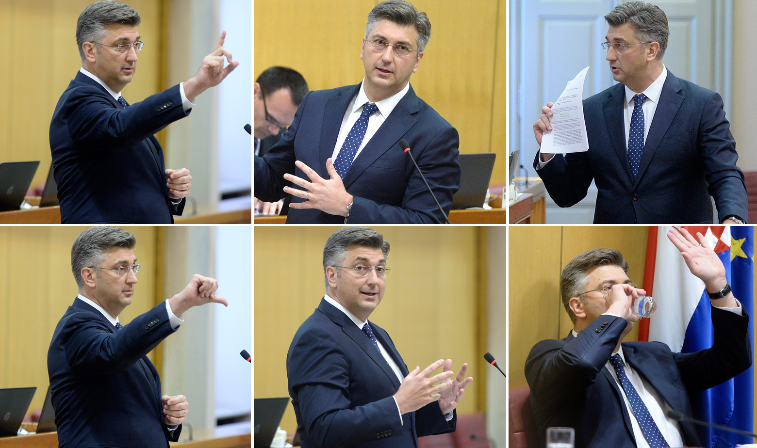 Plenković Sabor šest slika