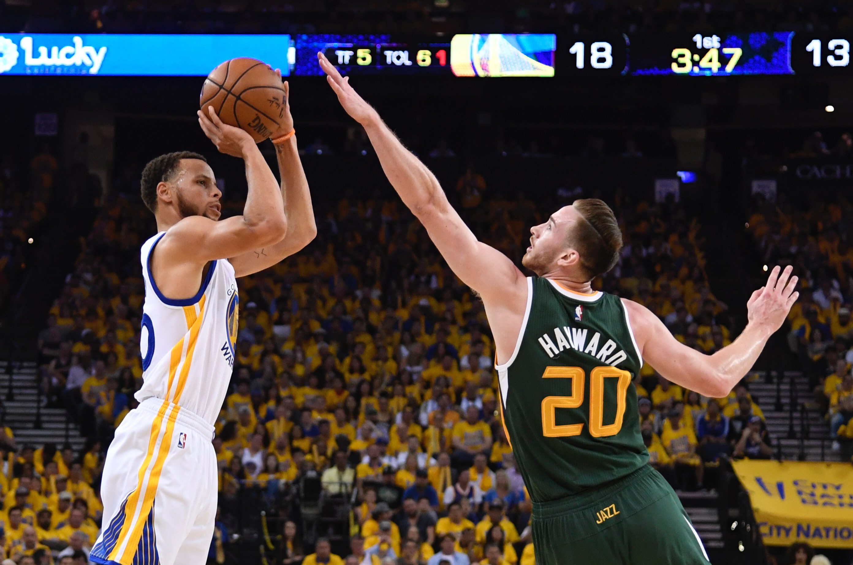 Stephen Curry i Gordon Hayward