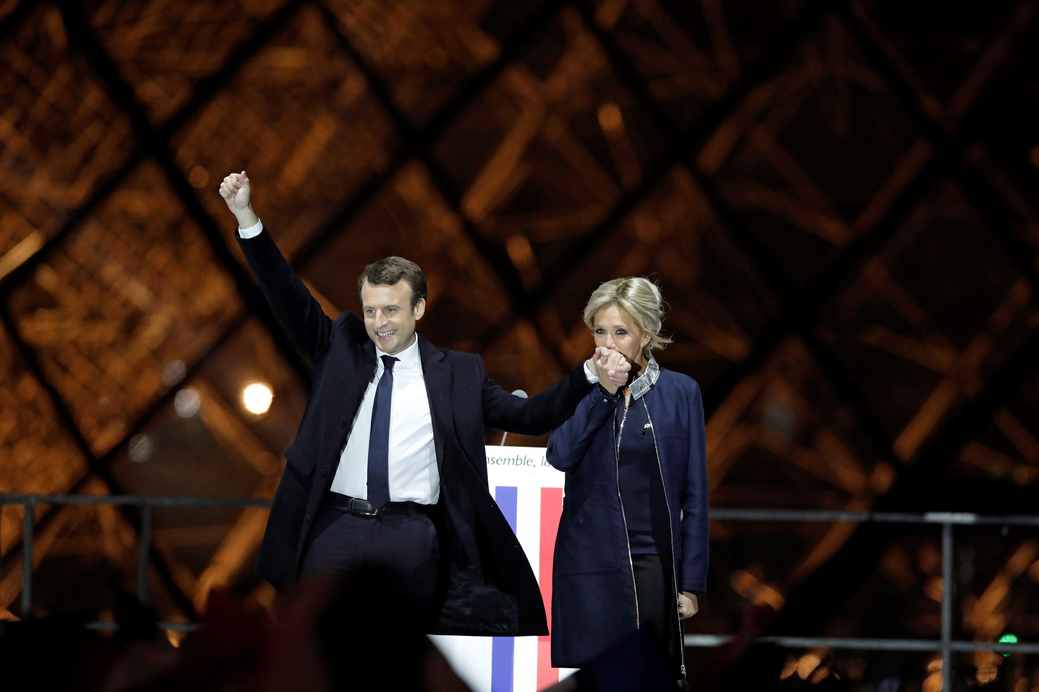 Emmanuel Macron i Brigitte Trogneux