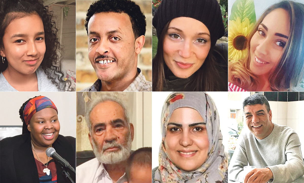 Gornji red s lijeva na desno: Jessica Urbano, Mo Tuccu, Gloria Trevisan i Mariem Elgwahry
Donji red s lijeva na desno: Khadija Saye, Ali Yawar Jafari, Nadia Choucair i Mohamed Neda