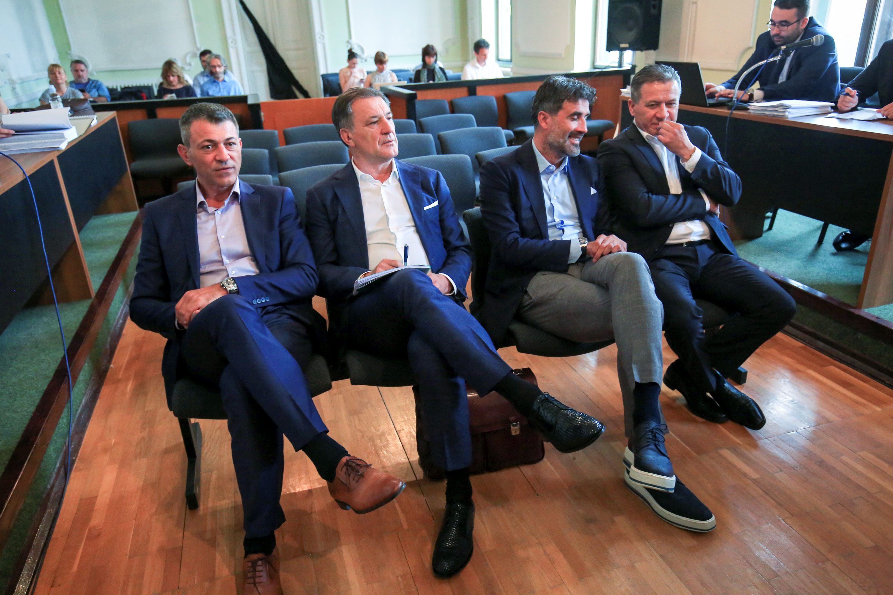 Na fotografiji: Milan Pernar, Zdravko Mamić i Zoran Mamić