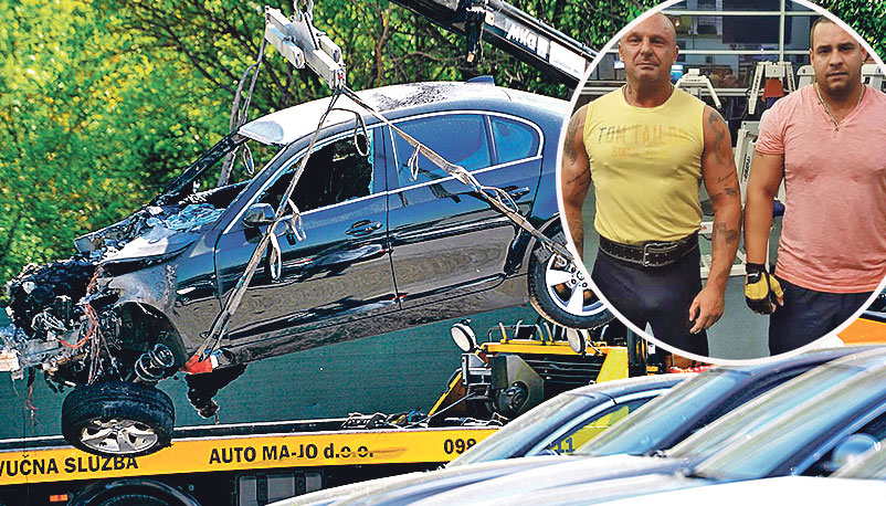 Darko Merkaš (49) angažirao je prijatelja  policajca Ivana Lugaričeka (u krugu desno) da mu pomogne u iznudi 