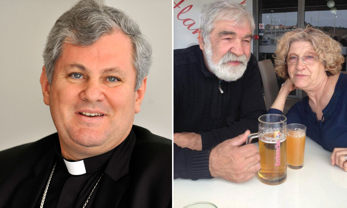 Vlado Košić i Ilija Komšić sa suprugom