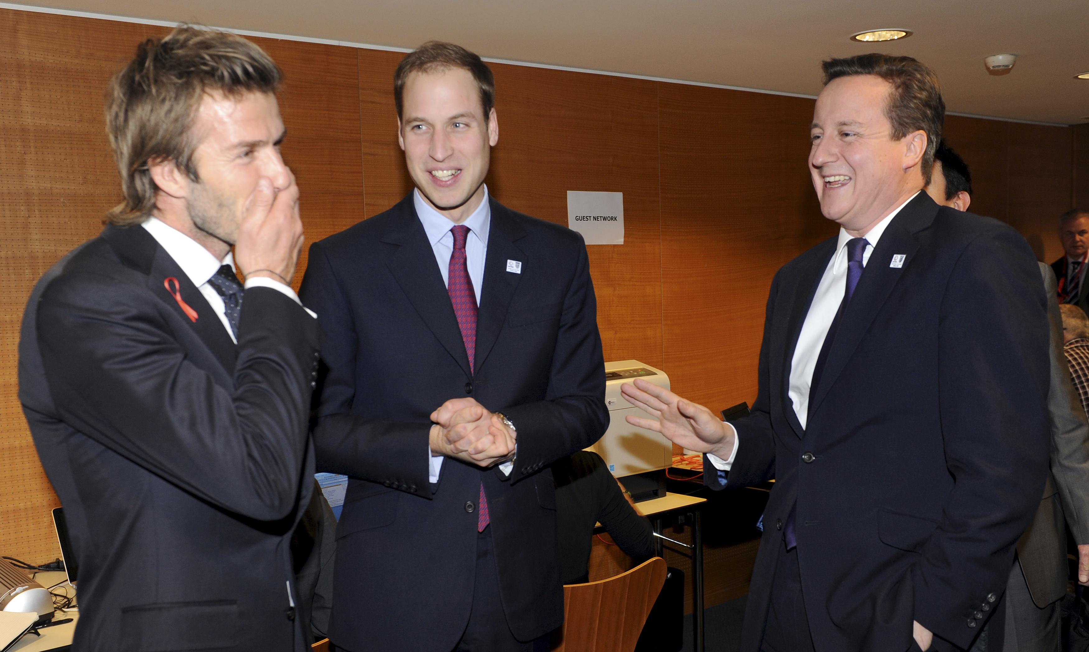 David Beckham, princ William i David Camero