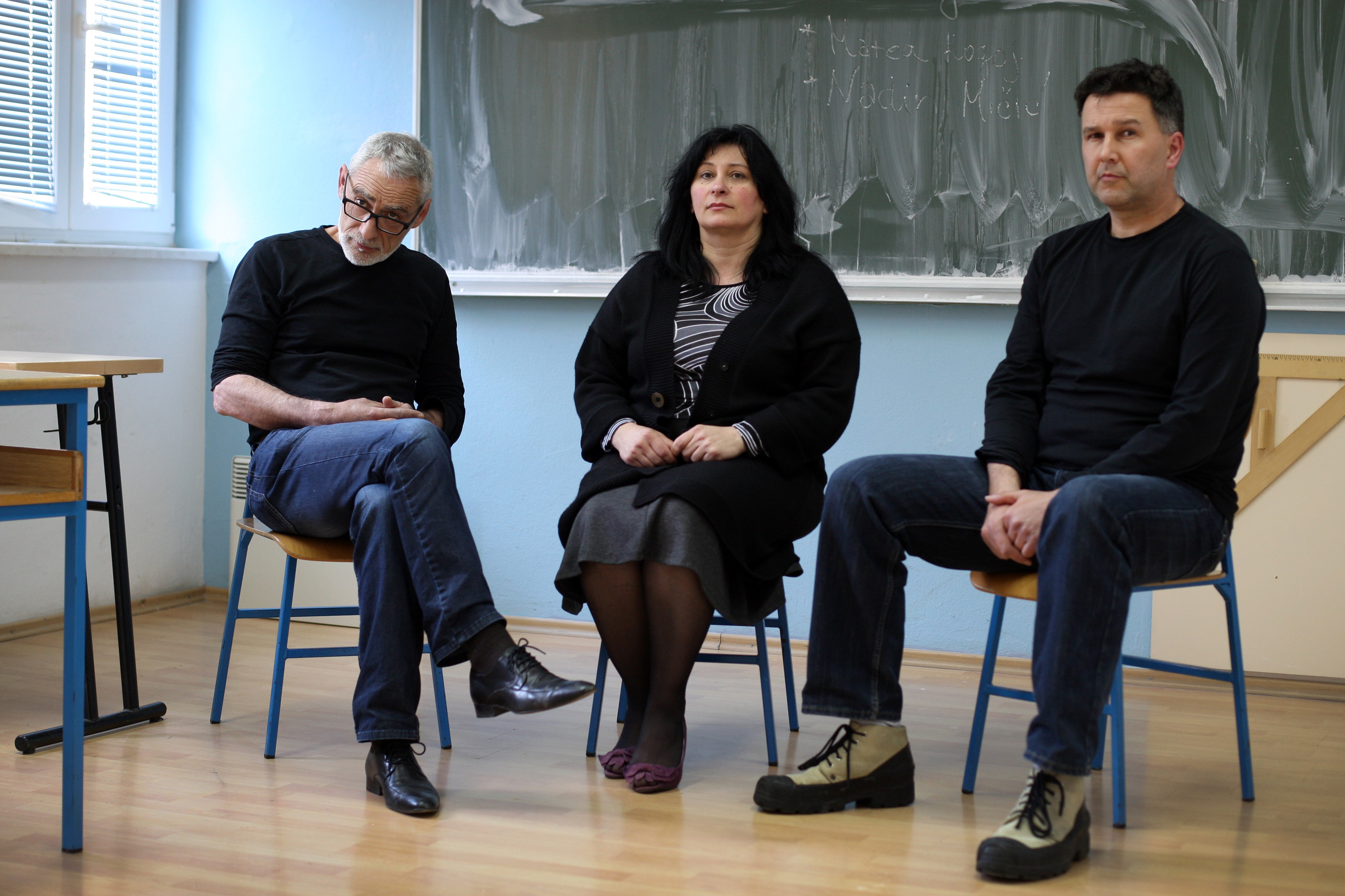 Ravnatelj Nikica Simić i profesori Žaklina Kutija te Antonio Stupičić