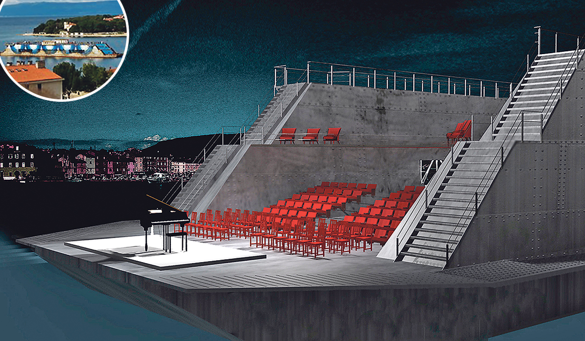Idejno rješenje prema kojem bi se Dok 9 mogao iskoristiti kao ljetna pozornica za koncerte, kazališne predstave, kino, ali i kao vez za dvjestotinjak brodica, kao turističko-ugostiteljski objekt