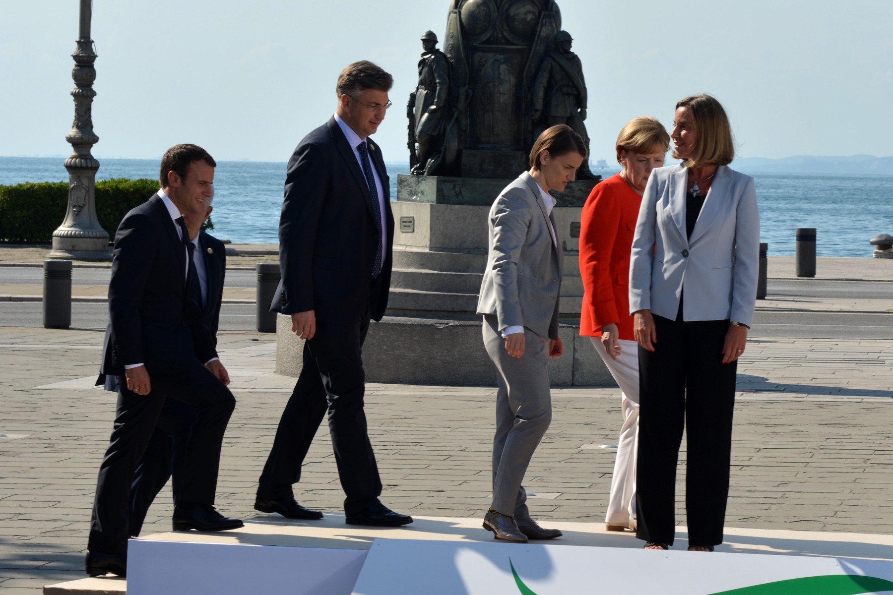 Emmanuel Macron, Andrej Plenković, Ana Brnabić, Angela Merkel i Federica Mogherini 
