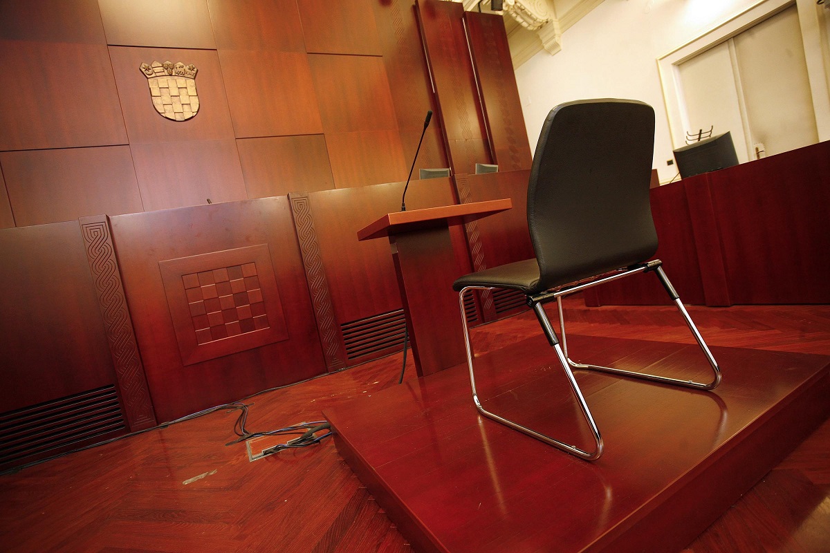 Ilustracija: Sudnica Županijskog suda na zagrebačkom Zrinjevcu