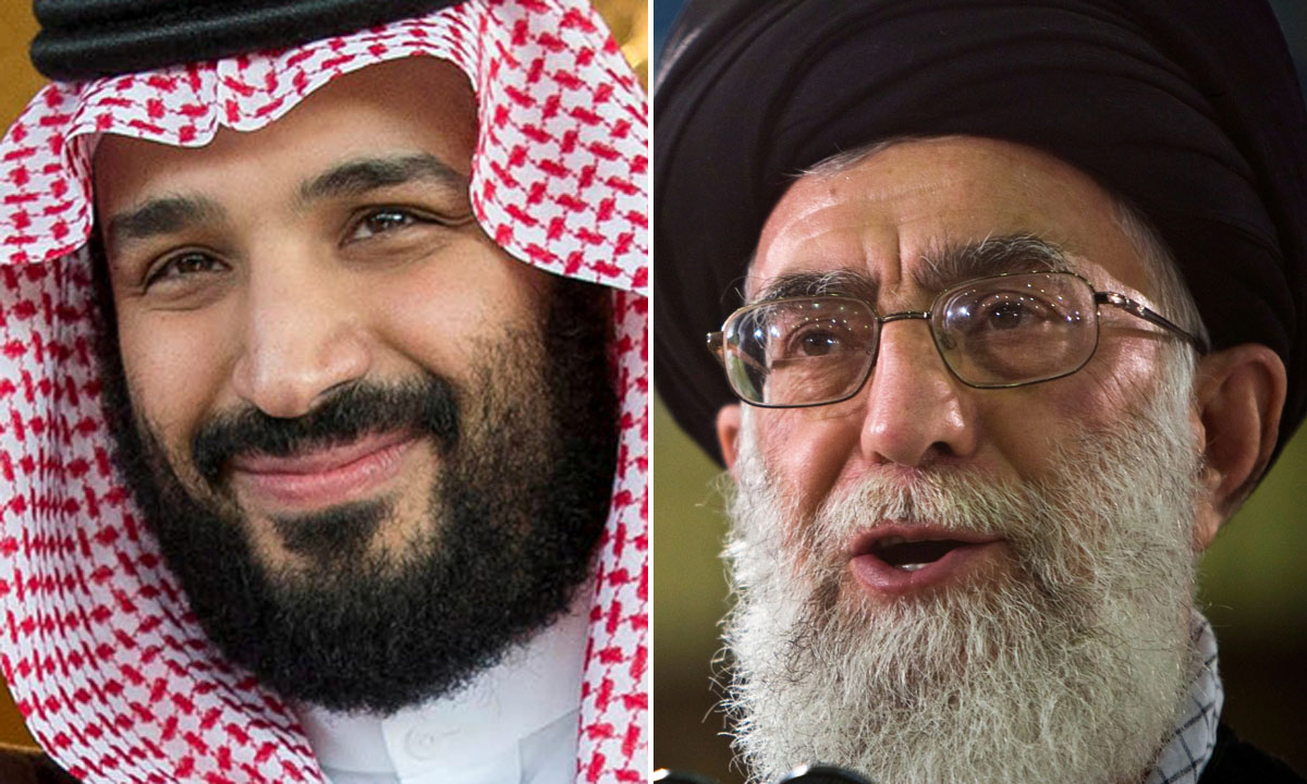 Muhamed bin Salman, sin saudijskog kralja koji drži operativnu vlast i iranski ajatolah Ali Hamnei