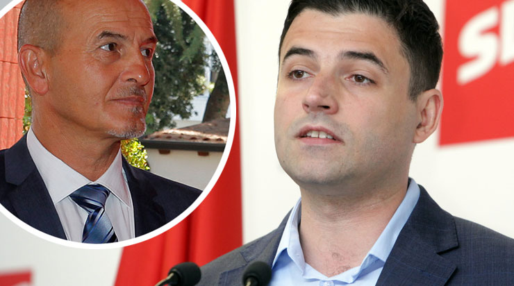 Vili Bassanesse (u krugu) i Davor Bernardić (desno)