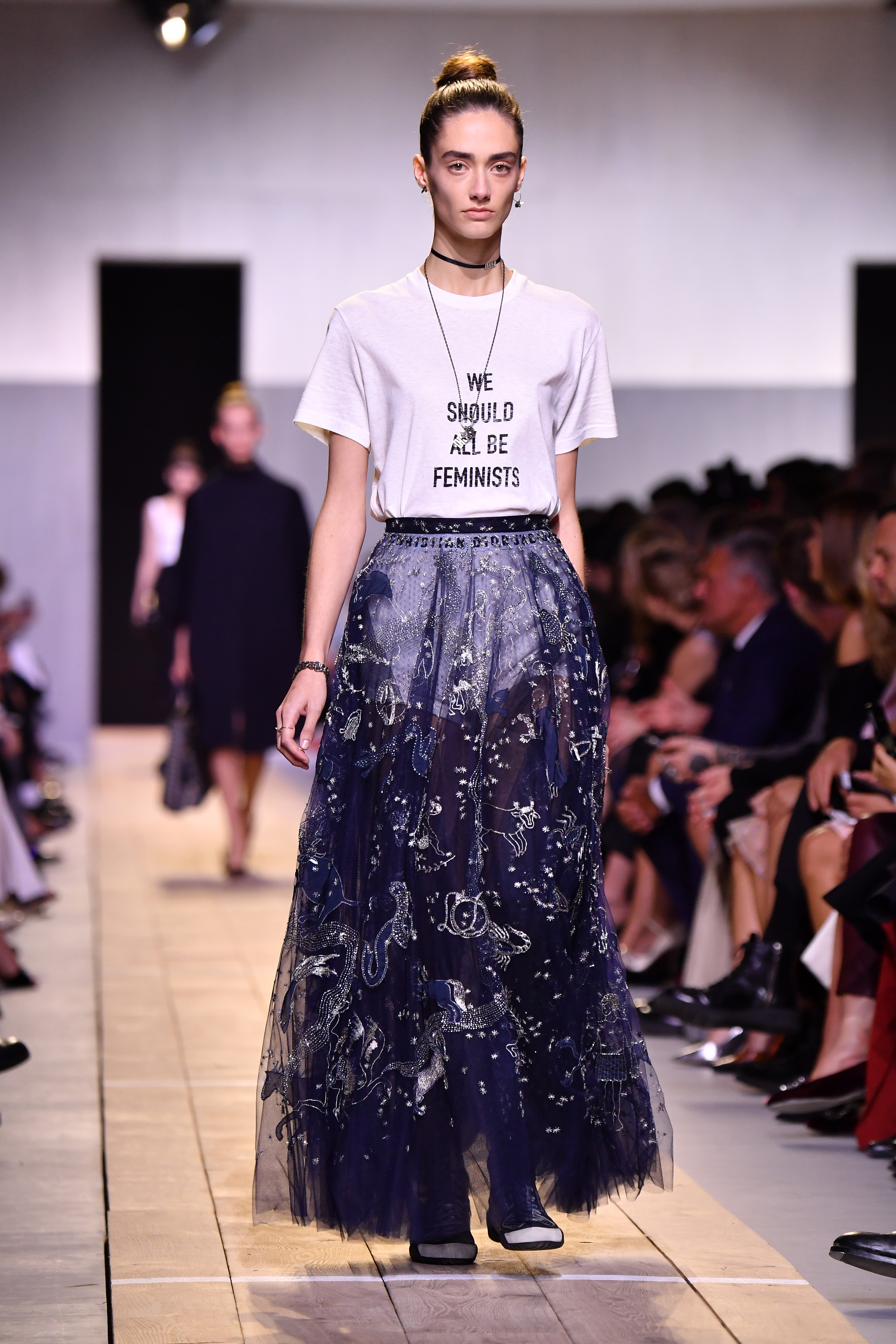 Bijela pamučna majica Christian Dior