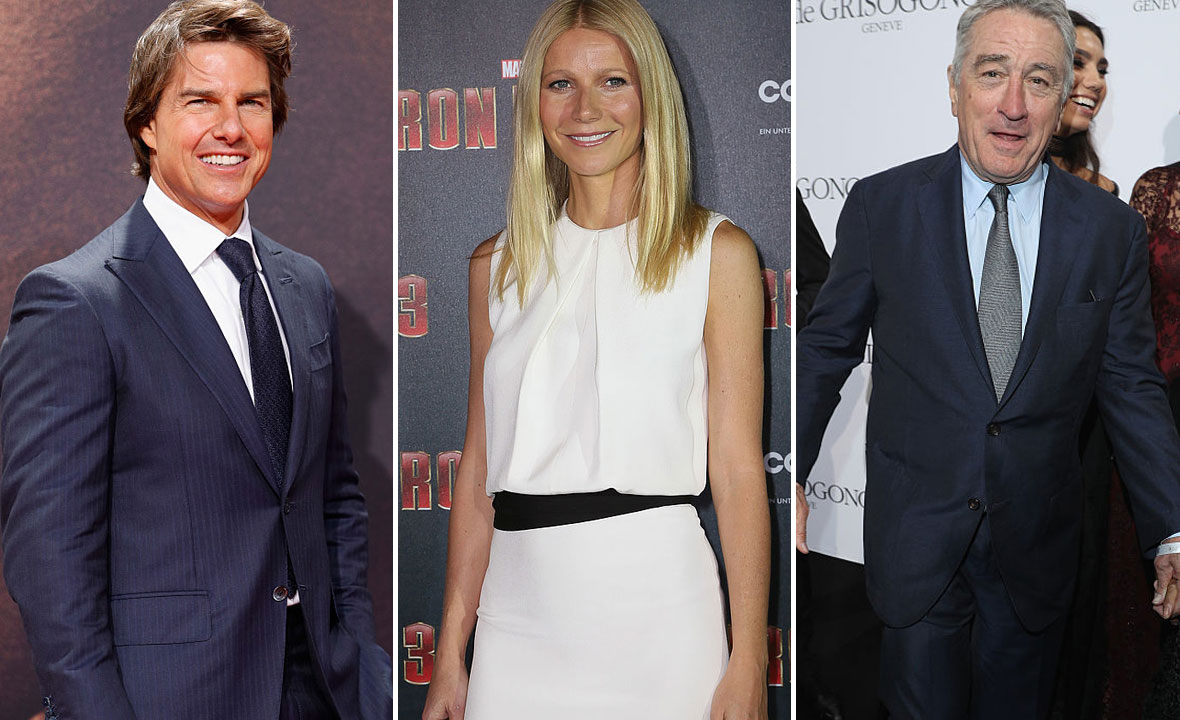 Tom Cruise, Gwyneth Paltrow i Robert de Niro