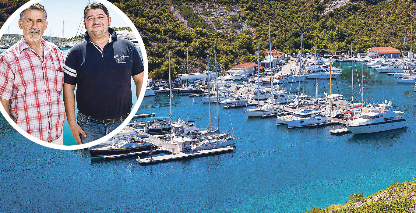 Na fotografiji: direktor marine Dario Tamajo i Krste Babačić